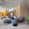 seating section in bright lobby