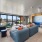 indoor sitting areas next to rooftop terrace