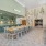 long dining table in large event kitchen